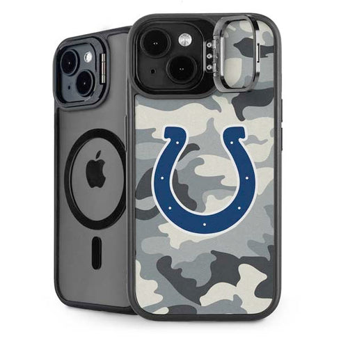 NFL Indianapolis Colts Camo iPhone 15 Kickstand Case